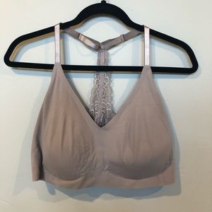 True & Co Lace Racerback Triangle Bra